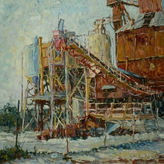 San_Pedro_Refinery-1975-oil_on_canvas-45x33