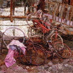 Bicycles-1987-oiloncanvas-71x81new