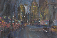 Near Victoria Secret, 2009 pastel on paper 19 x 13 inches