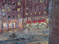 Rogers on Bloor, 2007, oil on canvas, 72 x 48 inches
