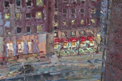 Rogers on Bloor, 2007, oil on canvas, 72 x 48 inches