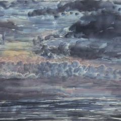 Costiera Sky, 2011 watercolor on paper, 21 x 29 inches.1