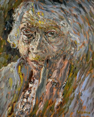 <em>Miriam</em>, 1998, oil on canvas, 20 x 18 inches